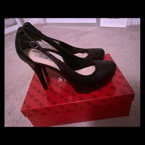 Guess black sexy heals